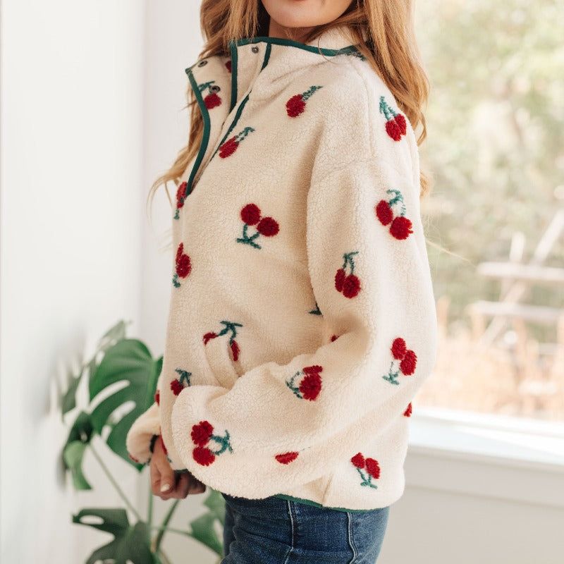 Cherry Tree Fleece Pullover sold by Boujee Boutique product image thumbnail 4