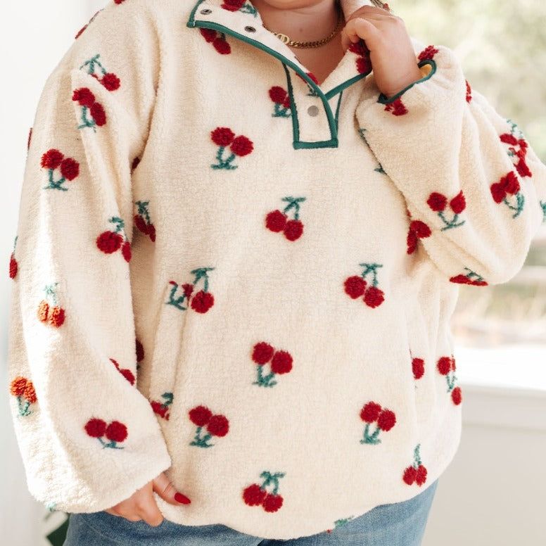 Cherry Tree Fleece Pullover sold by Boujee Boutique product image thumbnail 2