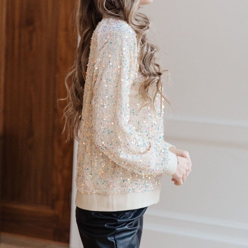 Glitter Bomb Sequin Bomber Jacket sold by Boujee Boutique product image thumbnail 5