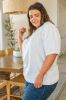 Pristine Puff Sleeve Top in White sold by Boujee Boutique