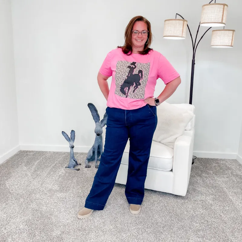 Judy Blue High Waist Long/Tall Wide Leg Trouser Jeans sold by Boujee Boutique product image thumbnail 3