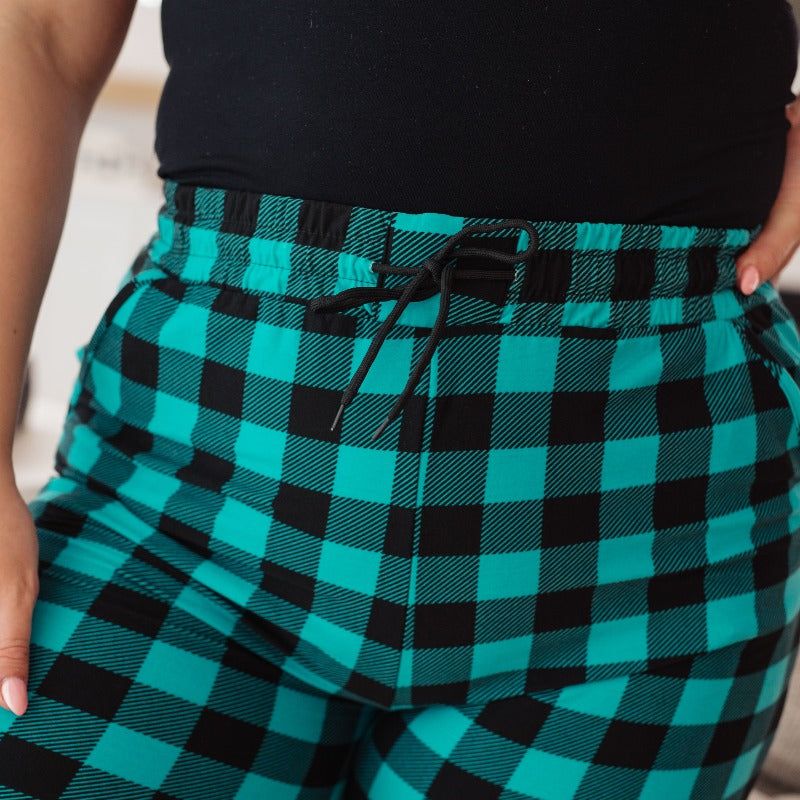 Your New Favorite Joggers in Teal Check sold by Boujee Boutique product image thumbnail 11