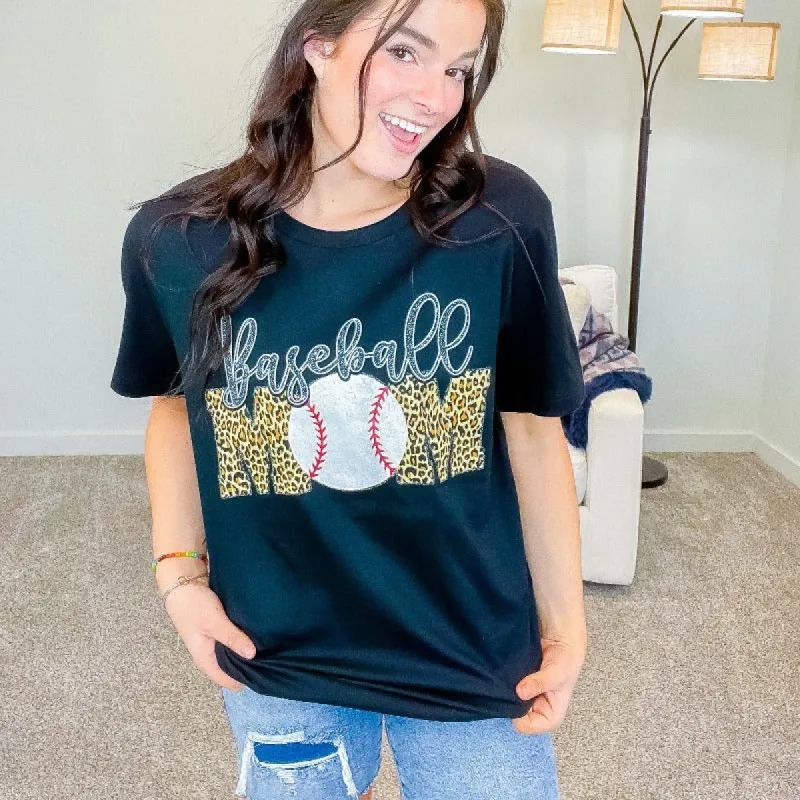Baseball MOM Graphic Tee sold by Boujee Boutique