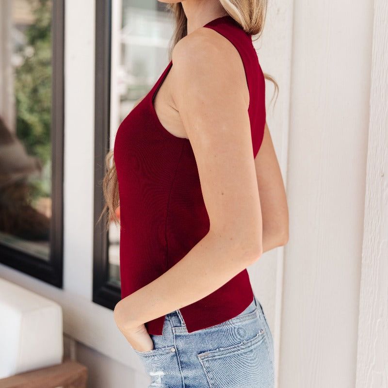 No Excuses Mock Neck Tank Top sold by Boujee Boutique product image thumbnail 3