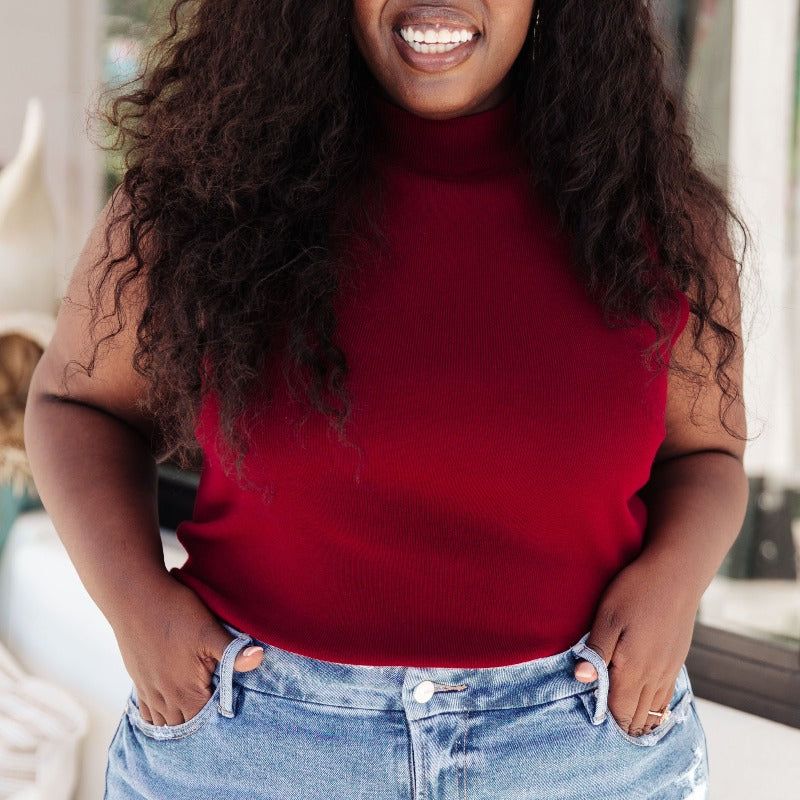 No Excuses Mock Neck Tank Top sold by Boujee Boutique product image thumbnail 2