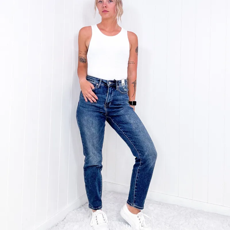 Judy Blue Nicole Tummy Control High Waist Slim Jeans sold by Boujee Boutique