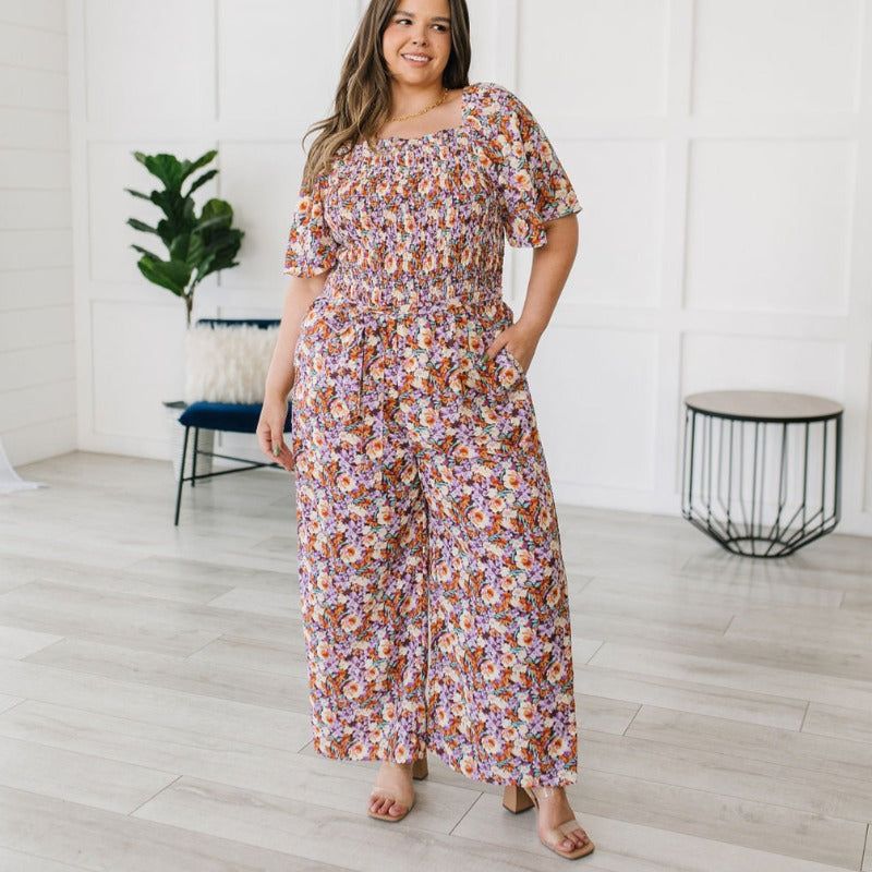 Better Than Fine Floral Pant Jumpsuit sold by Boujee Boutique