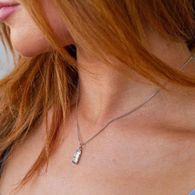 Waterproof Rustic Silver Pendant Necklace sold by Boujee Boutique