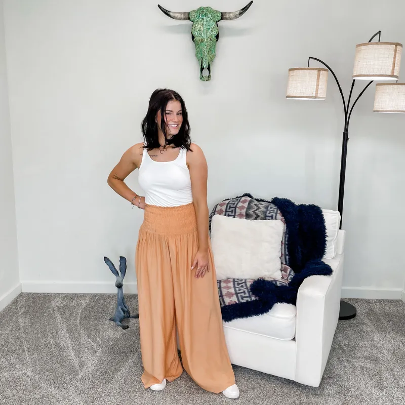 Coral Perfect Palazzo Pull On Pants sold by Boujee Boutique product image thumbnail 5