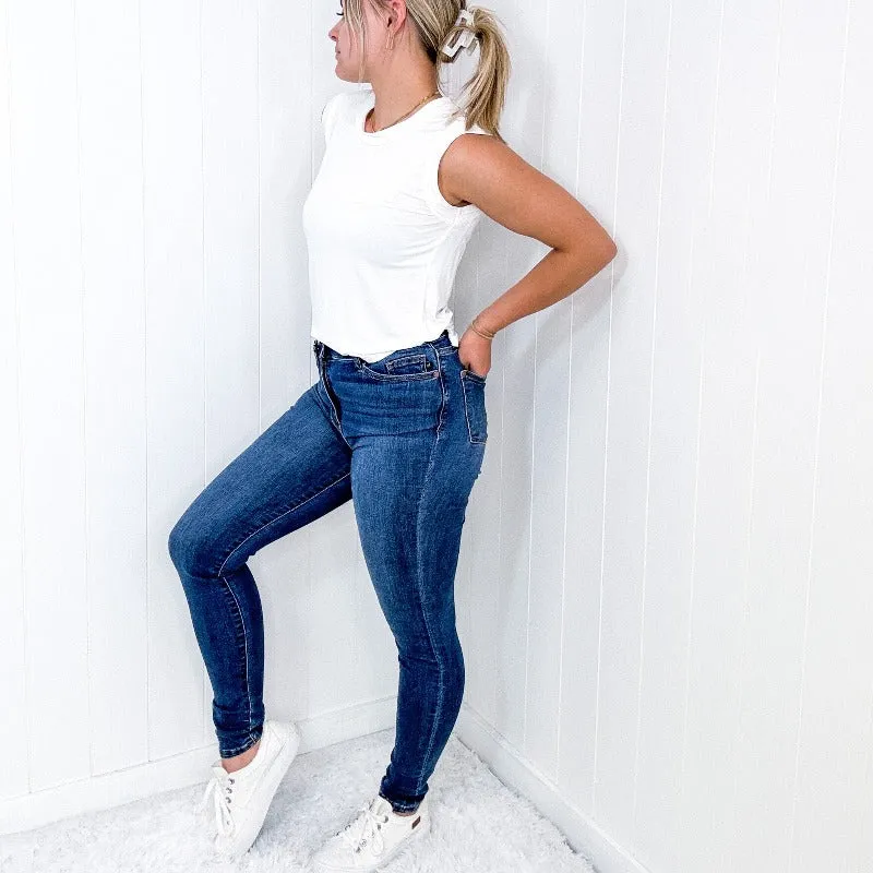 Judy Blue Daphne High Rise Skinny Jeans sold by Boujee Boutique product image thumbnail 4