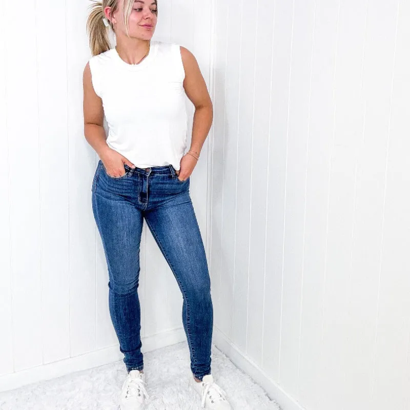 Judy Blue Daphne High Rise Skinny Jeans sold by Boujee Boutique