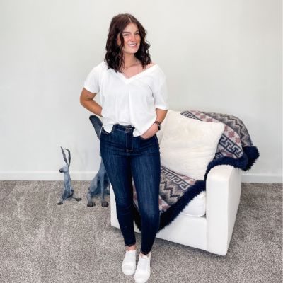 Judy Blue High Waist Back Phone Pocket Skinny Jeans made by Judy Blue
