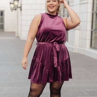 Tied In A Bow Velvet Sleeveless Dress sold by Boujee Boutique