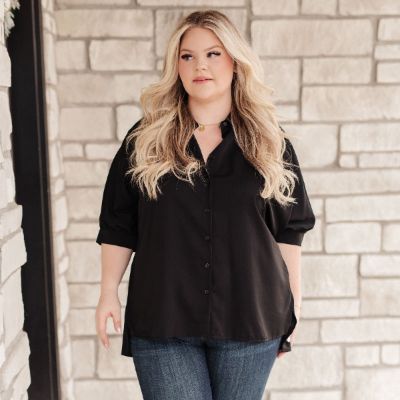 Turned Out Perfect Oversized Button Down Shirt sold by Boujee Boutique
