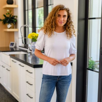 New Days Ahead White Blouse sold by Boujee Boutique