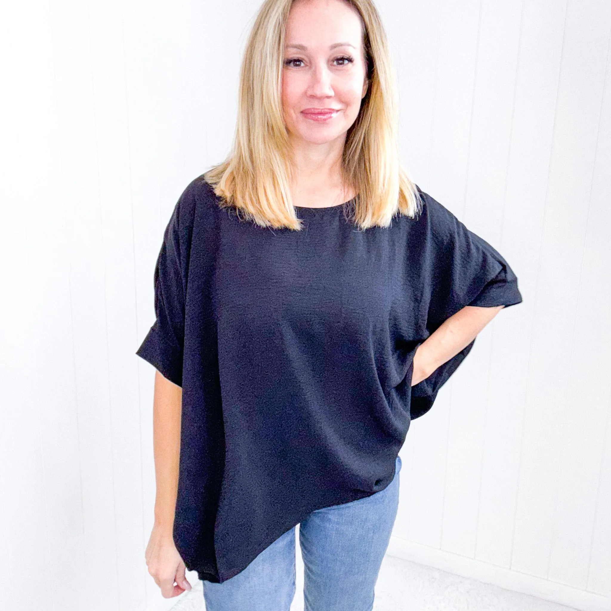 Andree By Unit Feels Like Me Dolman Sleeve Top in Black sold by Boujee Boutique product image thumbnail 3