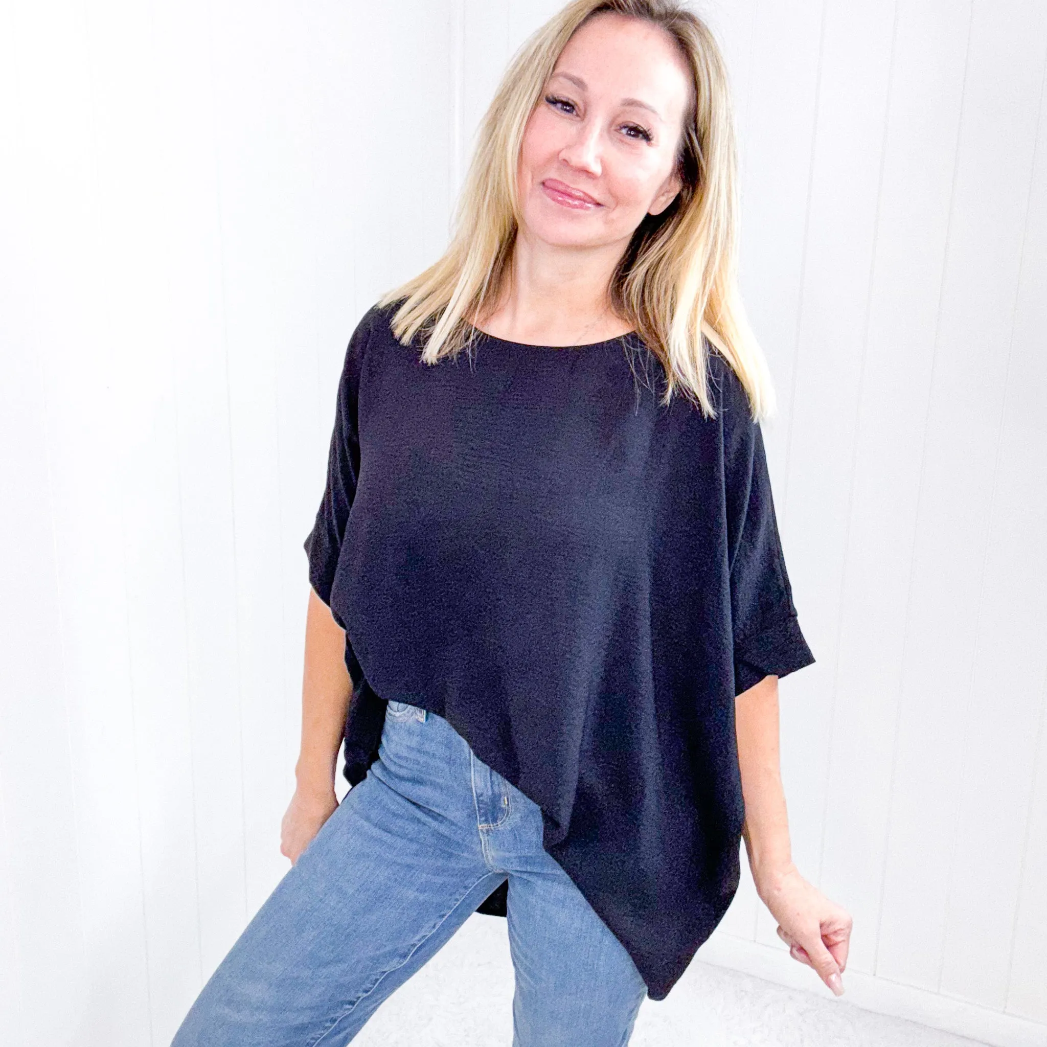 Andree By Unit Feels Like Me Dolman Sleeve Top in Black sold by Boujee Boutique product image thumbnail 4