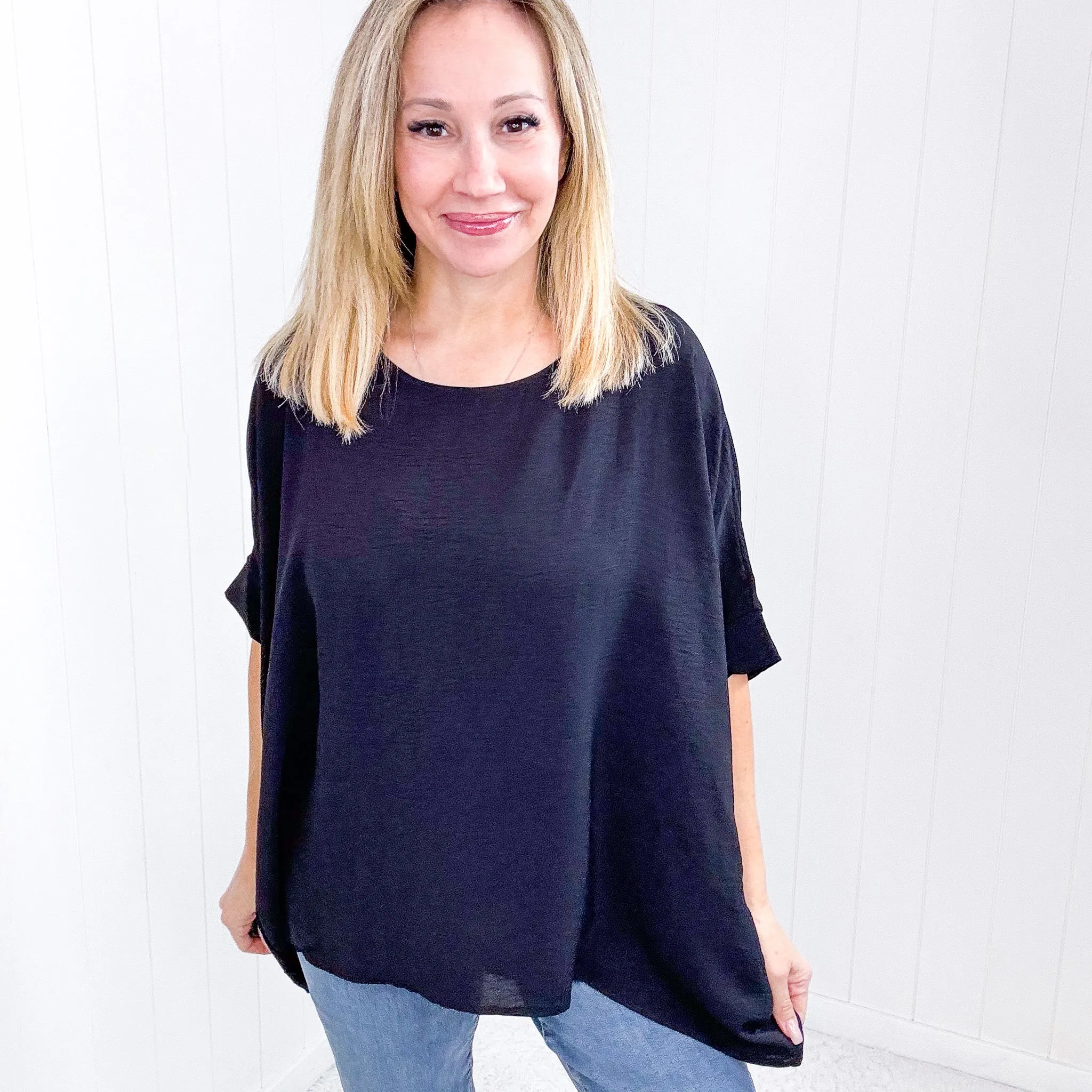 Andree By Unit Feels Like Me Dolman Sleeve Top in Black sold by Boujee Boutique