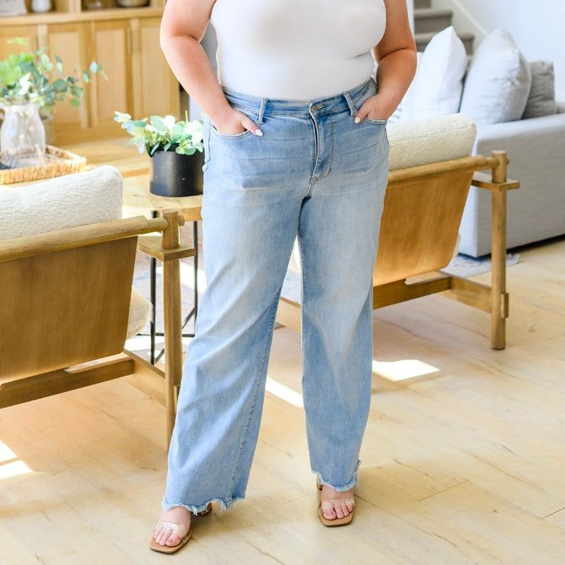 Judy Blue High Waist Straight Leg Jeans sold by Boujee Boutique product image thumbnail 3