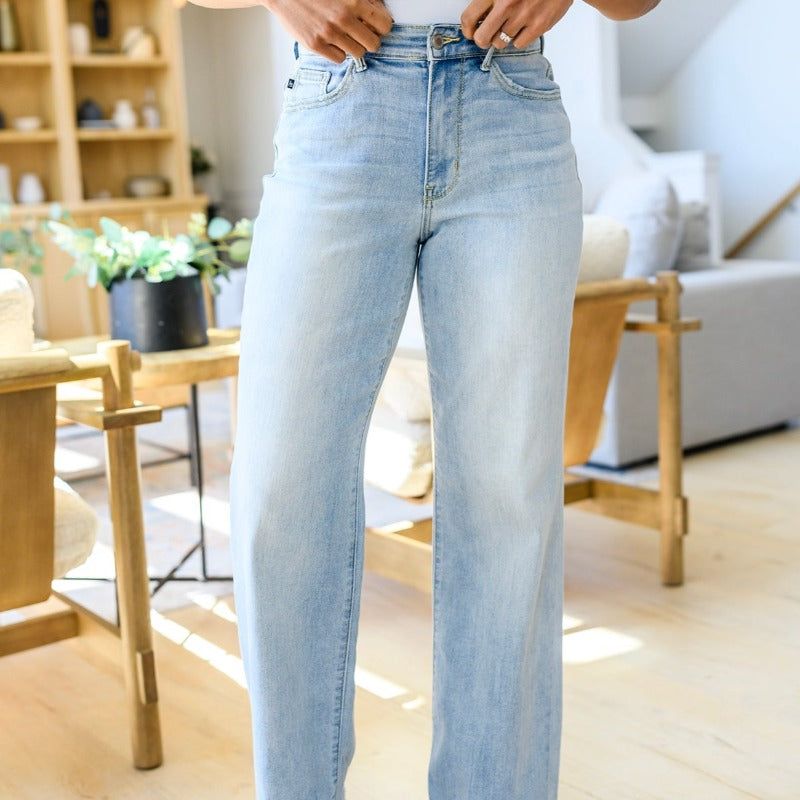 Judy Blue High Waist Straight Leg Jeans sold by Boujee Boutique product image thumbnail 2