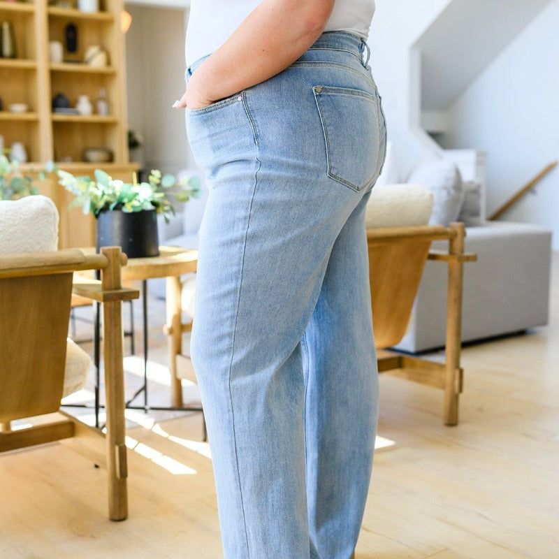 Judy Blue High Waist Straight Leg Jeans sold by Boujee Boutique product image thumbnail 7