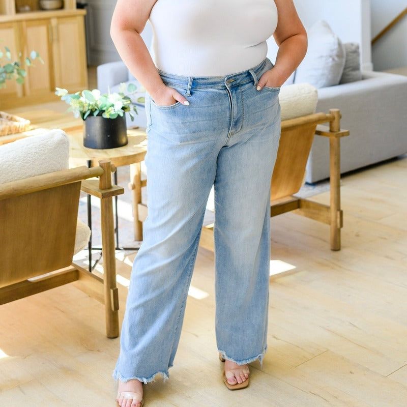 Judy Blue High Waist Straight Leg Jeans sold by Boujee Boutique product image thumbnail 4