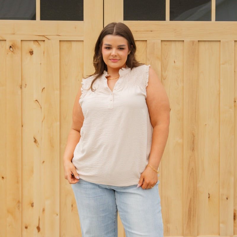 Feeling Fine Ruffle Detail Blouse sold by Boujee Boutique product image thumbnail 2