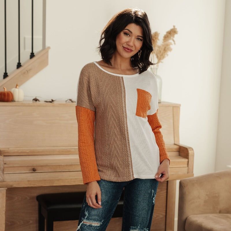 This, That, And The Other Colorblock Long Sleeve Top sold by Boujee Boutique product image thumbnail 3
