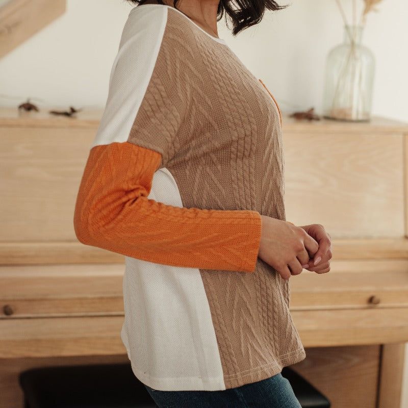 This, That, And The Other Colorblock Long Sleeve Top sold by Boujee Boutique product image thumbnail 5