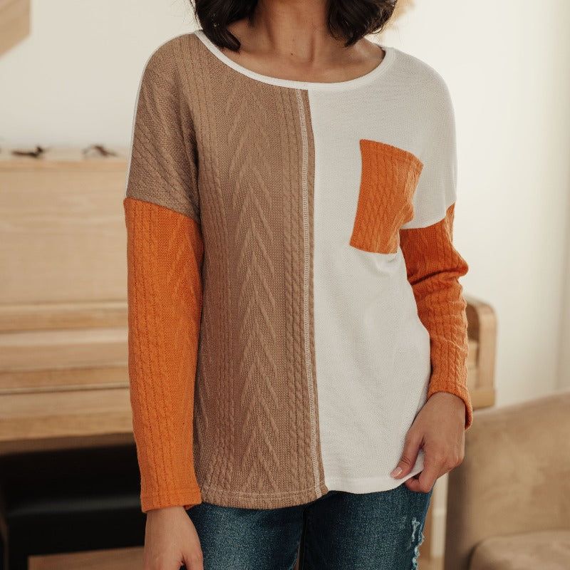 This, That, And The Other Colorblock Long Sleeve Top sold by Boujee Boutique product image thumbnail 2