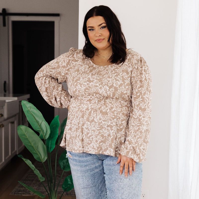 Easy to Work With Floral Babydoll Top sold by Boujee Boutique product image thumbnail 2