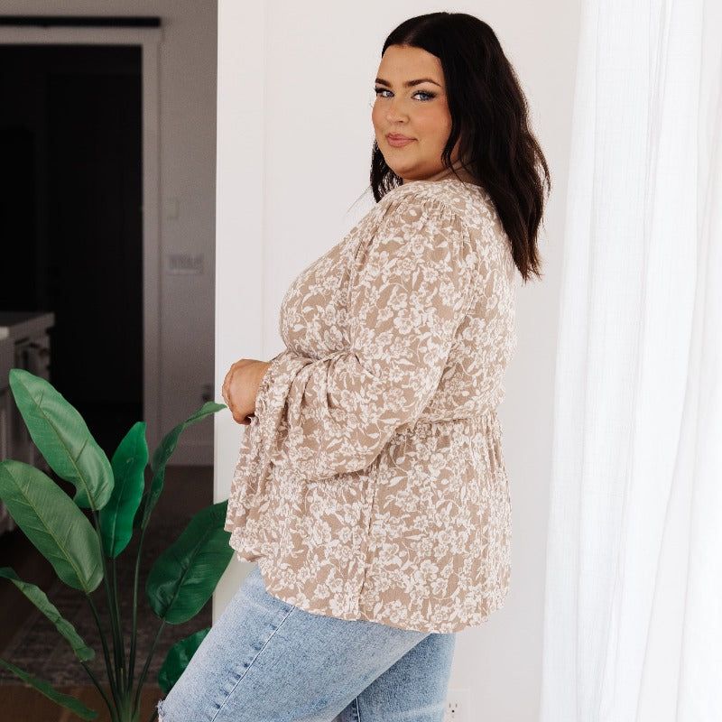 Easy to Work With Floral Babydoll Top sold by Boujee Boutique product image thumbnail 6