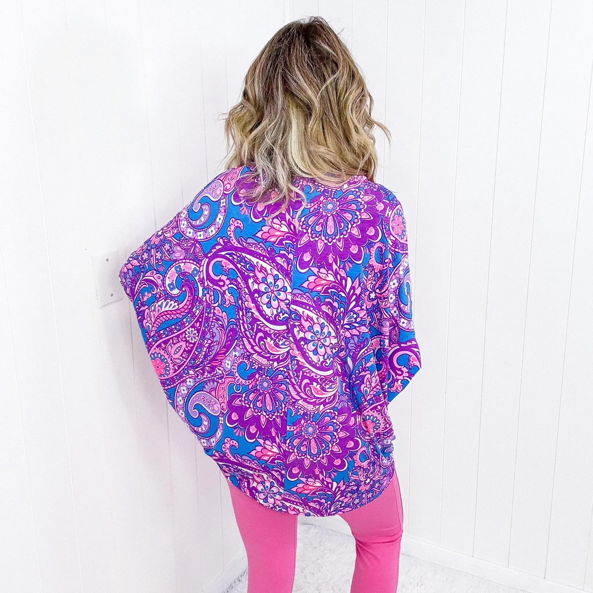 Dear Scarlett Essential Blouse in Purple Paisley sold by Boujee Boutique product image thumbnail 5