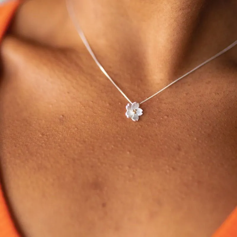 Fanciful Floral Pendant Necklace sold by Boujee Boutique