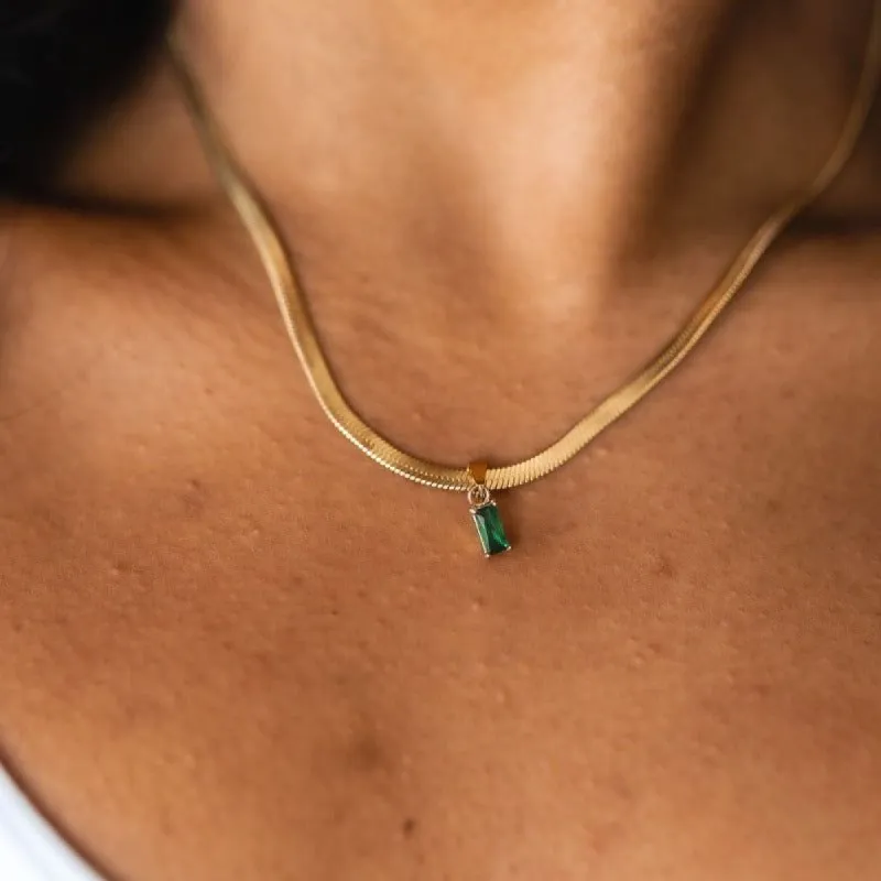 A Moment Like This Pendant Necklace in Green sold by Boujee Boutique