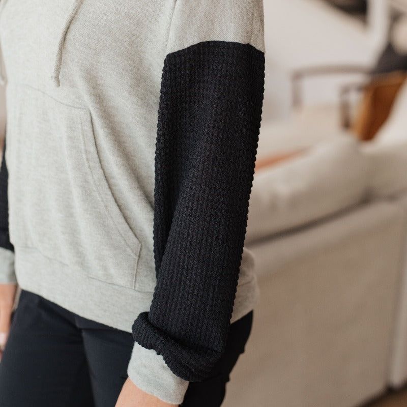 Pull Up Your Sleeves Color Block Hoodie sold by Boujee Boutique product image thumbnail 4