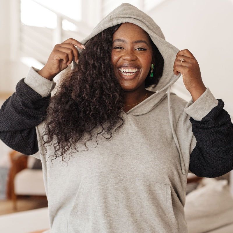 Pull Up Your Sleeves Color Block Hoodie sold by Boujee Boutique product image thumbnail 2