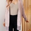 The Way It Was Long Cardigan Sweater in Mauve sold by Boujee Boutique