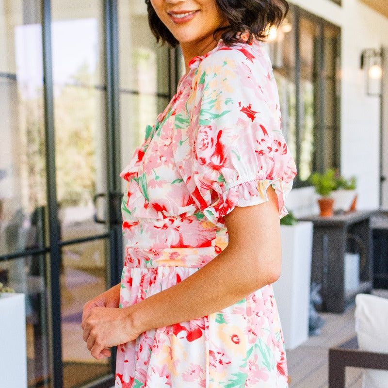 Midi Fancy Free Floral Dress sold by Boujee Boutique product image thumbnail 6