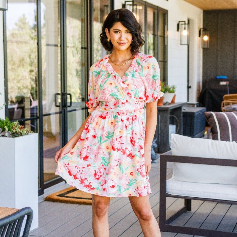 Midi Fancy Free Floral Dress sold by Boujee Boutique product image thumbnail 3