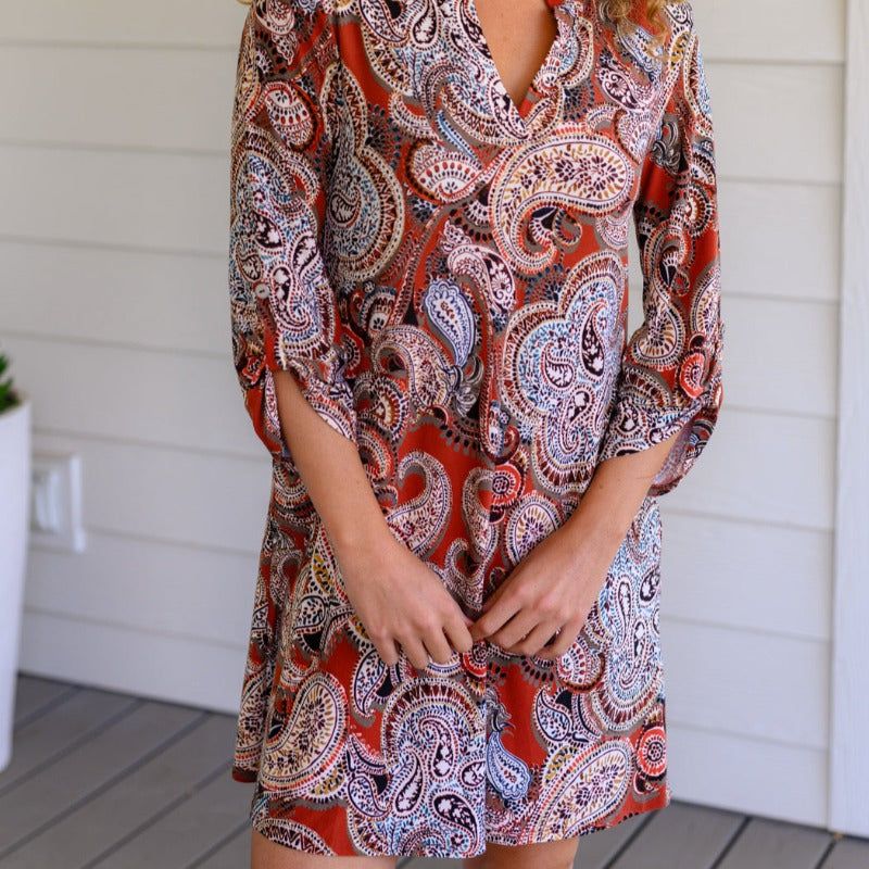 Precisely Why Paisley Dress sold by Boujee Boutique product image thumbnail 5