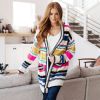 Felt Cute Bright Colors Striped Cardigan sold by Boujee Boutique