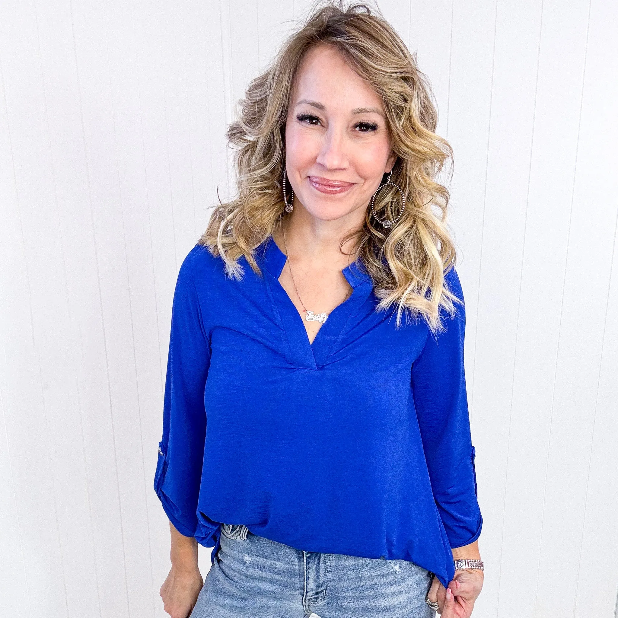 Dear Scarlett Lizzy Top in Royal Blue sold by Boujee Boutique product image thumbnail 3