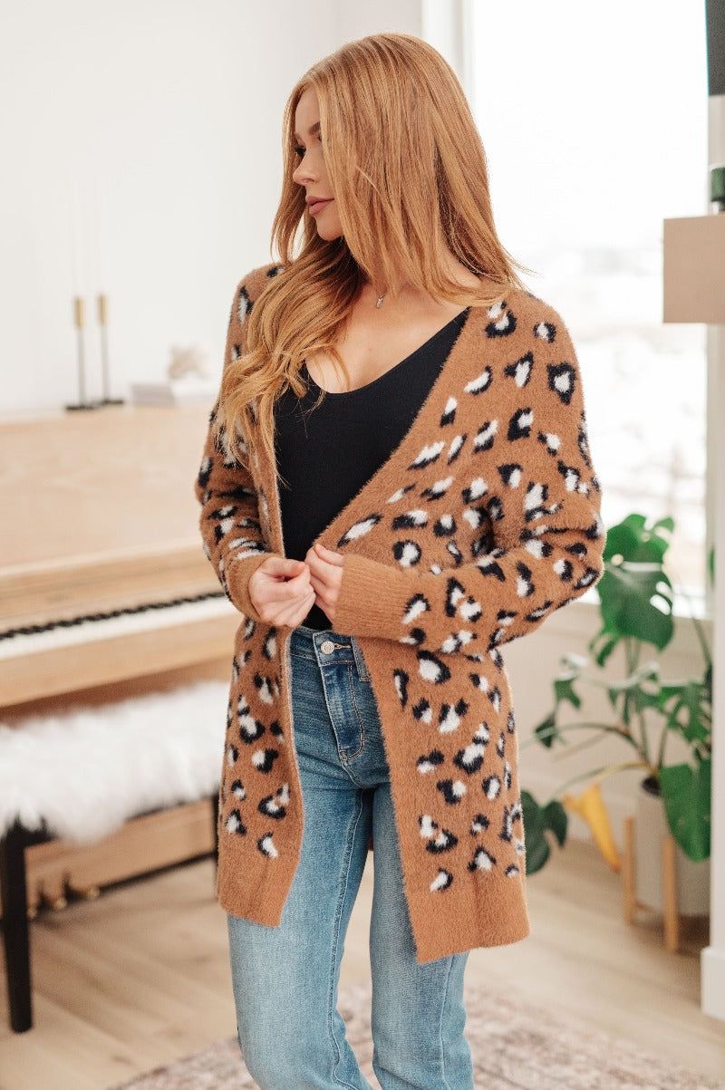 Animal Instinct Longline Sweater Knit Cardigan sold by Boujee Boutique product image thumbnail 5