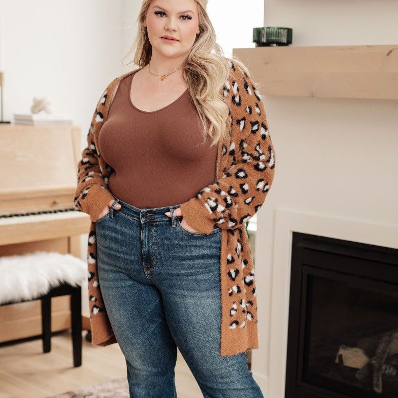 Animal Instinct Longline Sweater Knit Cardigan sold by Boujee Boutique product image thumbnail 3