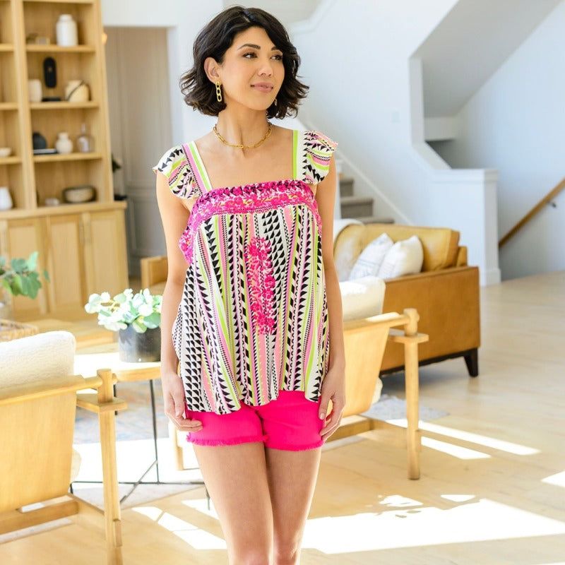 Francesca Embroidered Top sold by Boujee Boutique