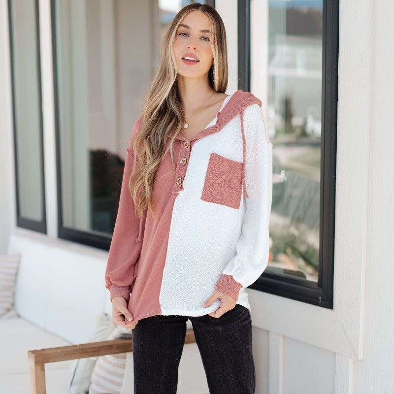Best On The Block Color Block Hoodie sold by Boujee Boutique product image thumbnail 4