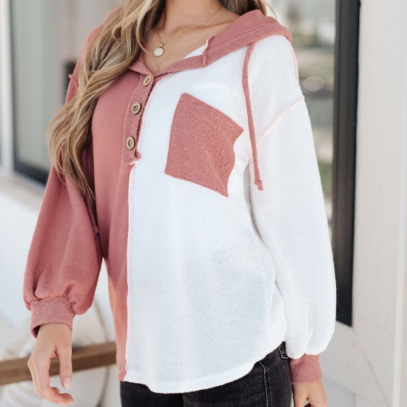 Best On The Block Color Block Hoodie sold by Boujee Boutique product image thumbnail 3