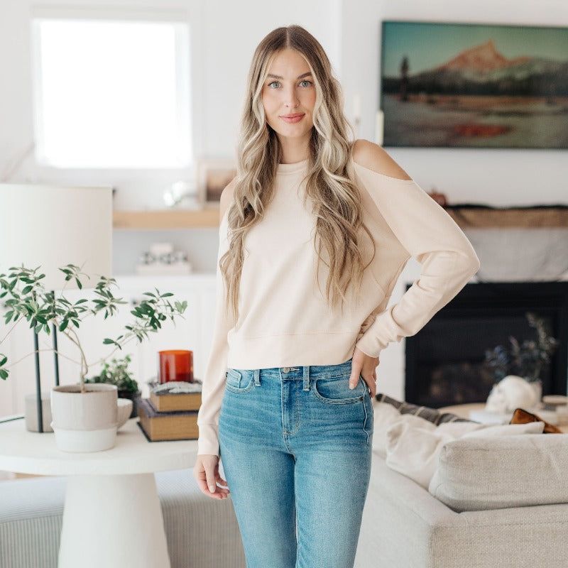 Carefully Crafted Cold Shoulder Blouse sold by Boujee Boutique product image thumbnail 4