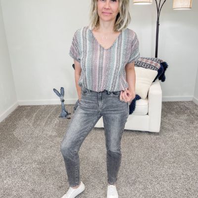 Judy Blue High Waist Grey Stone Wash Slim Fit Jeans sold by Boujee Boutique